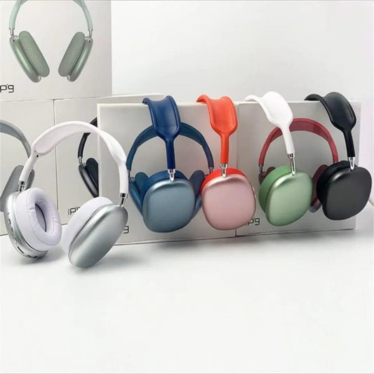 P9 Max Wireless Bluetooth Headphones | Premium Over-Ear Hi-Fi Sound | Deep Bass & Noise Reduction | Foldable Gaming & Travel Headset (Random Color) 🎧🔥✨